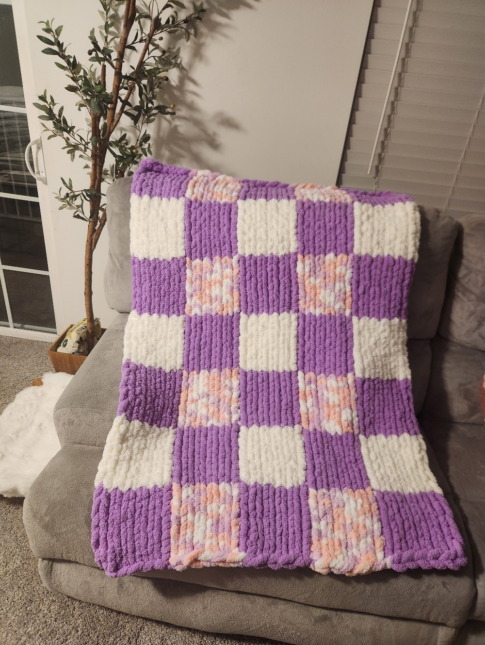 Handmade Chenille Throw Blanket (Child Size)